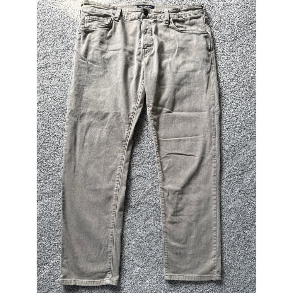 Mavi Jake Slim Leg Jeans Mens 38x30‎ Tan Khaki Stretch Denim Pants ASU10609